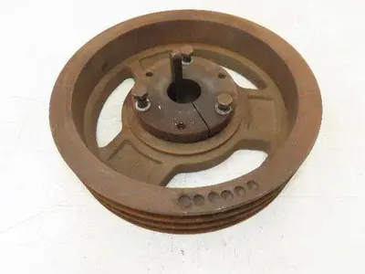 3-Groove C 0.88" V-Belt Pulley Sheave R1 Taper Bushed 14.5" OD 1-15/16" Bore