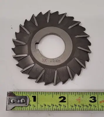 ASSORTED SIDE MILLING CUTTERS (24 PCS) - 18X 3"X.148, 6X 2.5"X.04"