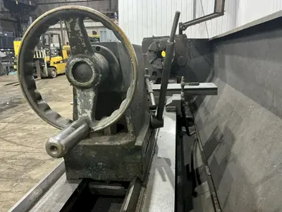 21" X 84" CLAUSING MODEL #21 ENGINE LATHE METRIC & 3.5" HOLE: YOBRO #25140