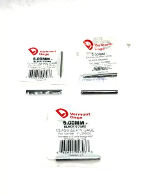 New | in-Stock VERMONT GAGE CLASS ZZ BLACK GUARD PIN GAGE Pins | Maverick Industrial Sales #1112294
