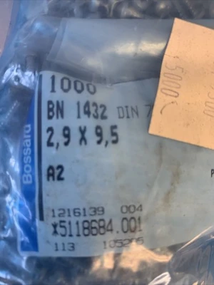 NEW Bossard BN1432 DIN 7981F