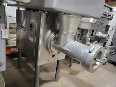 Hobart 4056 Commercial Heavy Duty 10HP High Capacity Meat Grinder, 220V, 3 Phase SS Body