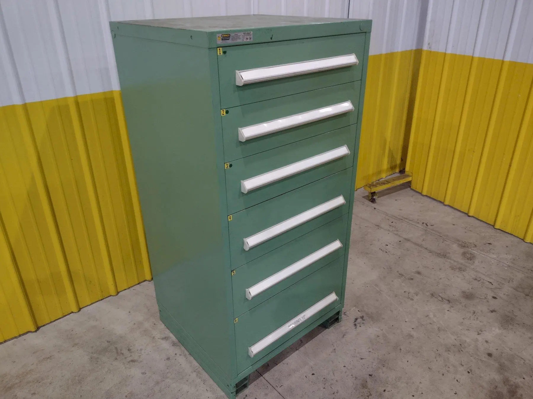 6 DRAWER VIDMAR INDUSTRIAL STORAGE CABINET 30" X 27.5" X 59": STOCK #21443