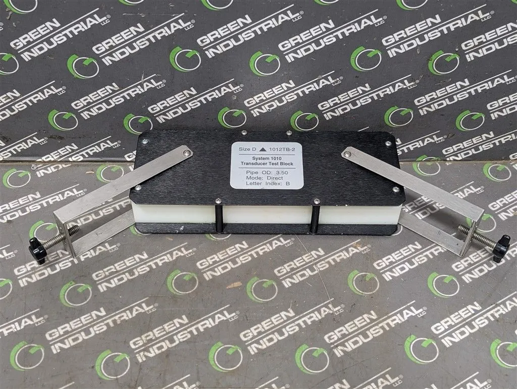 Siemens / Controlotron 1012TB-2 System 1010 Transducer Test Block Size D Used