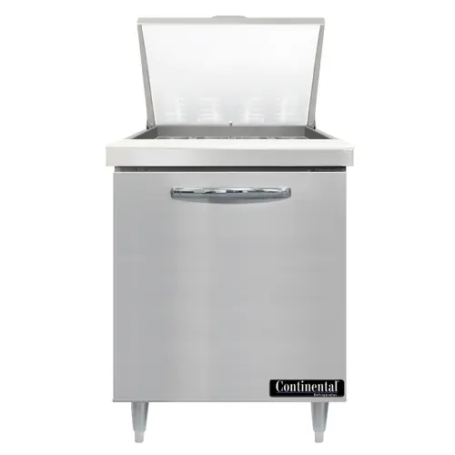 Continental D27N12M 27" Designer Line Sandwich/salad Prep Table W/ Refrigerated Base, 115v