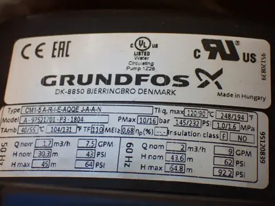 NEW GRUNDFOS ARIEAQQE JAAN
