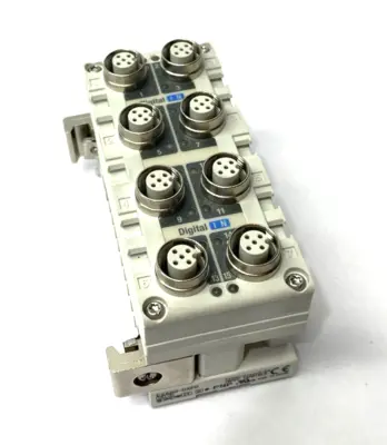 Used SMC Serial Interface Digital Input Unit (16), PNP, 8 x M12 PLC Processors Michigan US | Maverick Industrial Sales #1389165