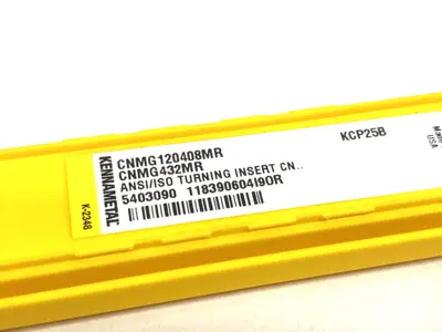 NEW KENNAMETAL KENLOC™ INSERT, NEGATIVE C-STYLE CNMG120408MR