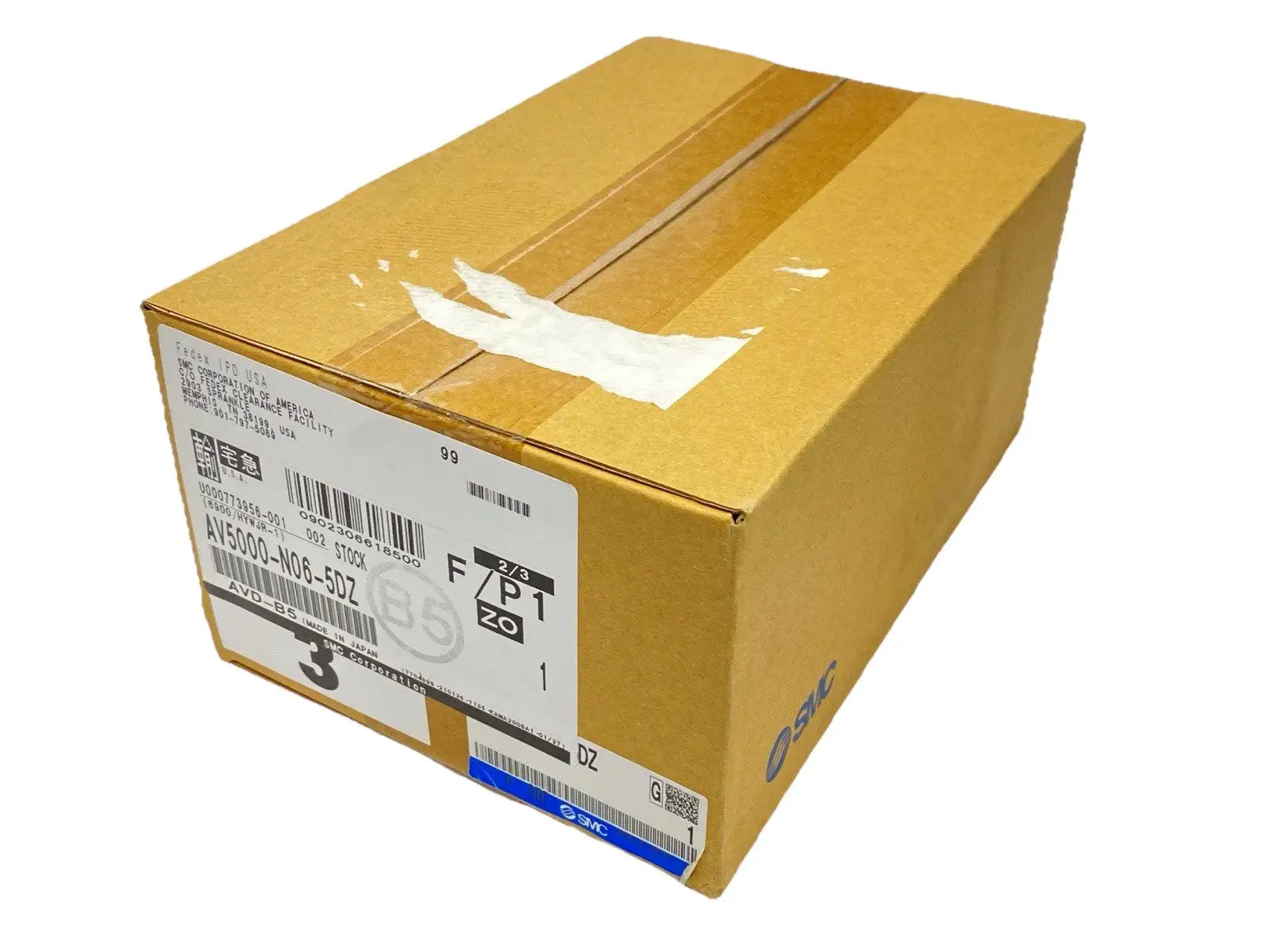 AV5000-N06-5DZ | SMC  Pneumatic Soft Start Valve 3/4" Ports - New
