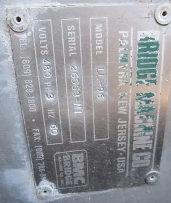 USED BRIDGE MACHINE 11-96