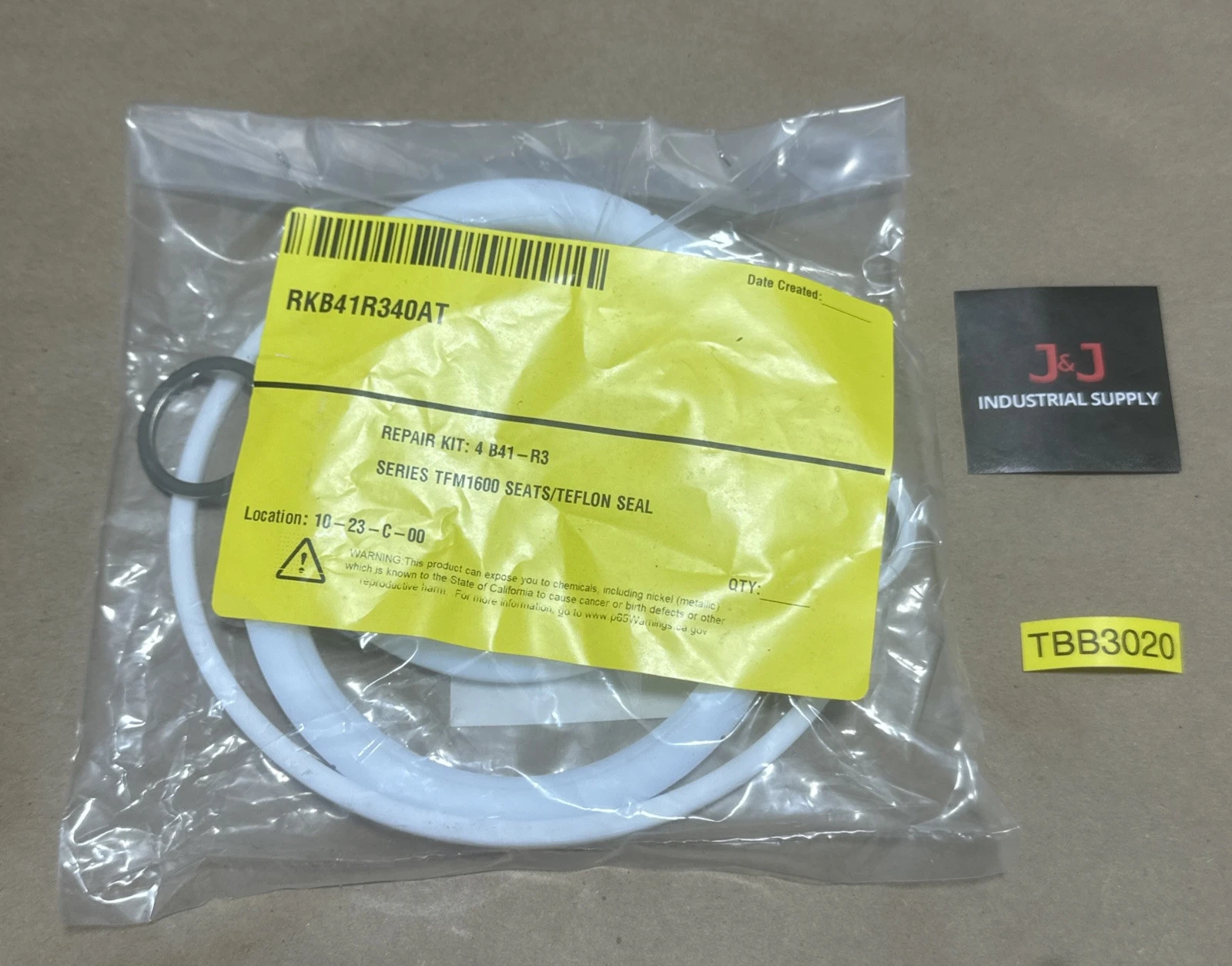 NEW SEALED- RKB41R340AT Repair Kit 4” B41-R3 Series TFM1600 Seats/Teflon Seal