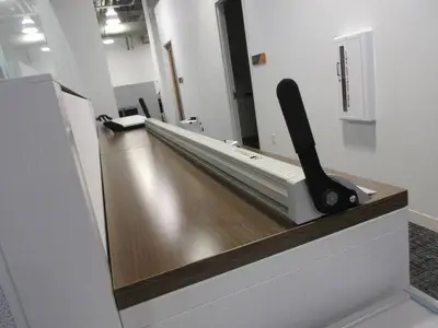KEEN CUT 70" BENCH TOP PAPER CUTTER.