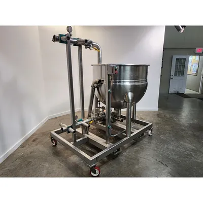 Used 150 Gallon Hamilton Stainless Steel Jacketed Kettle w/ Pump