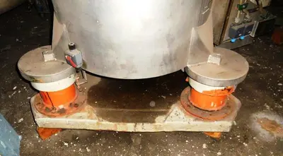Ellerwerk 733 C perforate basket centrifuge, 316SS.