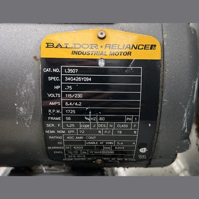 AE Fan Equipment 0.75HP Centrifugal Blower
