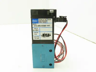 MAC 37A-AB0-HDBB-1MC Pneumatic Solenoid 3/2 Poppet Valve 24VDC 1/4" NPT