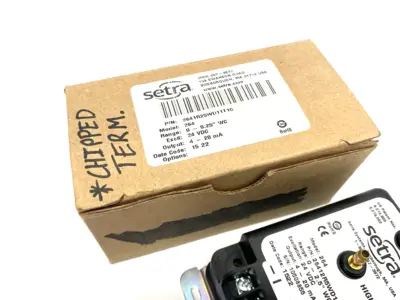 USED SETRA DIFFERENTIAL PRESSURE TRANSMITTER 0-2.5" WC RANGE