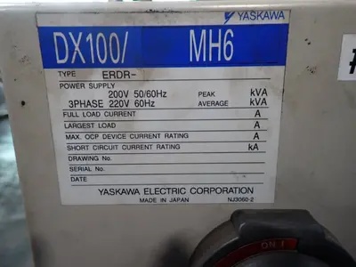 USED 2013 YASKAWA MOTOMAN MH6