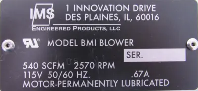 NEW INNOVATION DRIVE BMI BLOWER R2E220-AA44-23