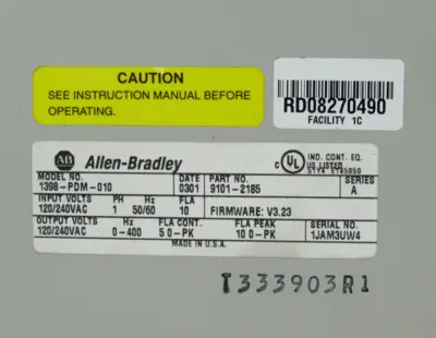 USED ALLEN BRADLEY 1398-PDM-010