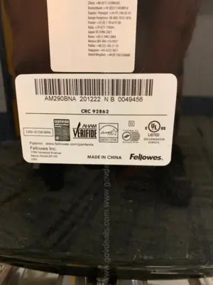 Used Fellowes Fellowes AERAMAX 290 Air Purifiers Delaware US | United Machine Co. #1564074