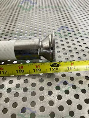 USED SANI TECH STHT-R-HD-0750 120" SILICONE HOSE W/ 1 1/2" SANITARY FITTING