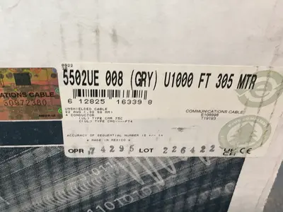 Used BELDEN 5502UE 008U1000 Cable & Wire Ohio US | HGR 24 #1301703