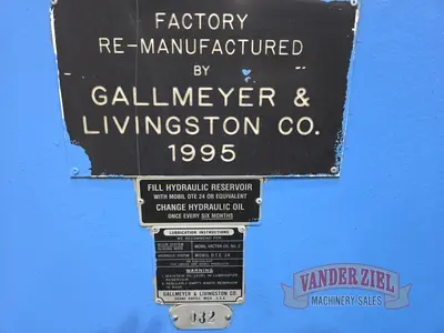 Used GALLMEYER & LIVINGSTON 550 Reciprocating Surface Grinders Michigan US | Vander Ziel Machinery Sales #480460