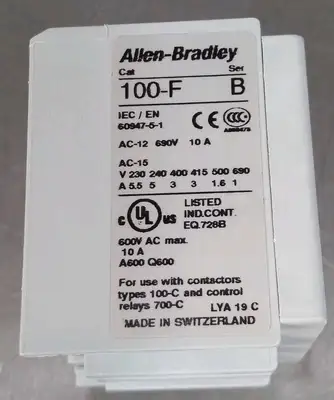 Allen Bradley 100-FA22 Contact Block Loc4E3