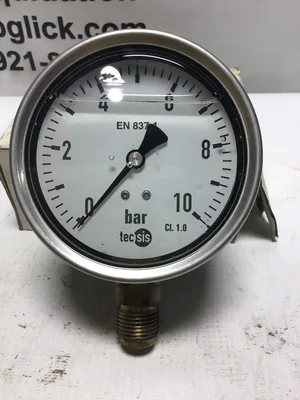 Tecsis 10.0 Bar Tube Pressure Gauge NG/DIA 100mm