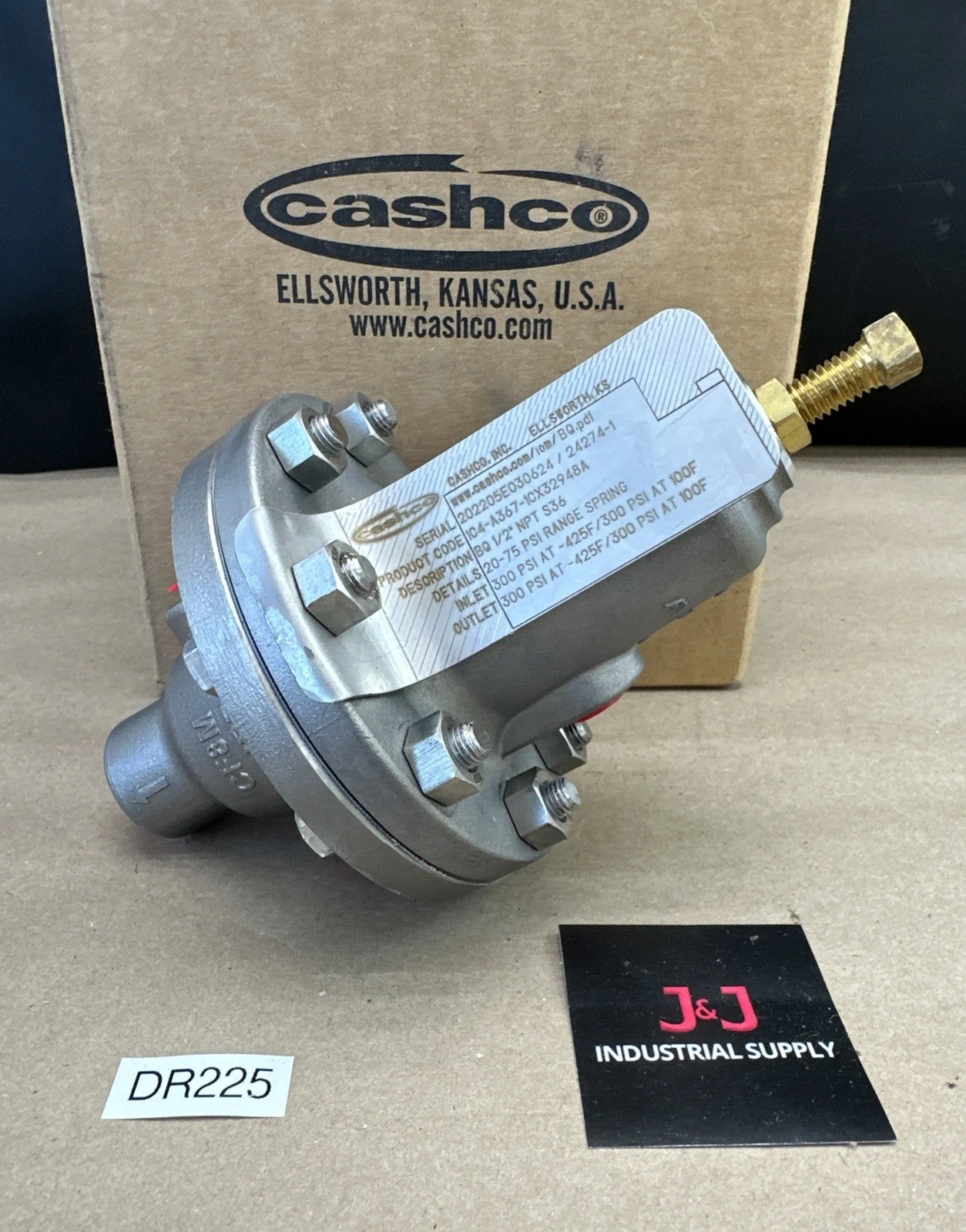 New | in-Stock CASHCO 1C4-A367-1CX32948A Air Pressure Regulators Indiana US | J&J Industrial Supply #779304