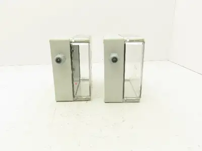Hoffman 181810PCECC Polycarbonate Terminal Box 168.5x92mm Clear Cover Lot of 2
