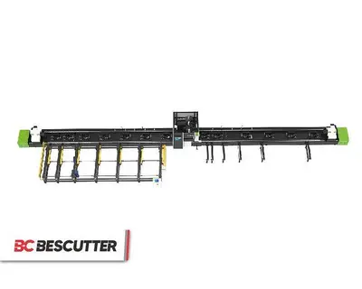 Bescutter Hytube 3Chuck TUBE CUTTER 2000W - 6000W | Fiber Laser Pipe Cutting Machine with Auto Loading