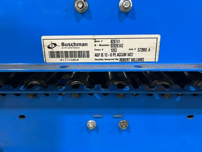 Accuglide/Buschman Roller Conveyer set, Width: 22", Length: 136'