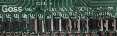 USED GOSS 2-E7391 CIRCUIT BOARD REV C 2E7391
