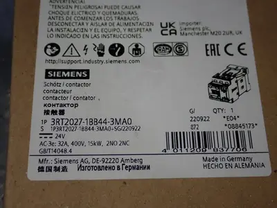 NEW SIEMENS 3RT20271BB443MA0