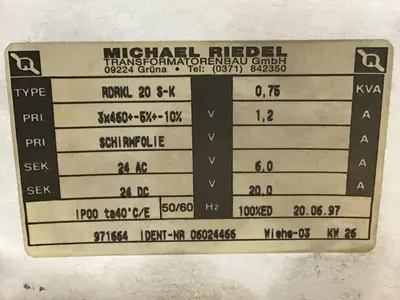 USED MICHAEL RIEDEL RDRKL 20 S-K