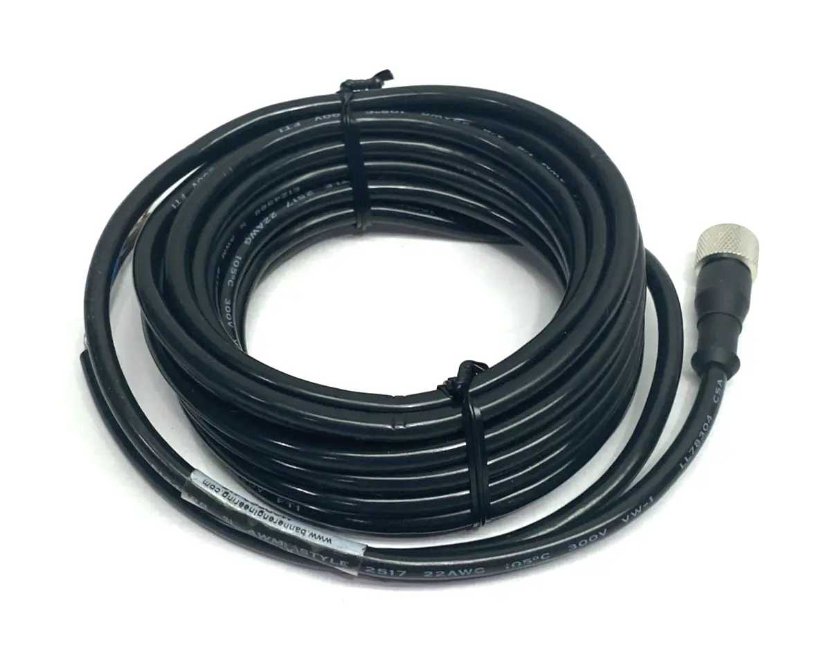 New | in-Stock Banner Engineering Single Ended Connection Cordset M12 Female, 73662 Connector Accessories Michigan US | Maverick Industrial Sales #1400871