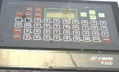 USED MATTHEWS JET A MARK IP-9100 INK JET PRINTER CONTROL IP9100