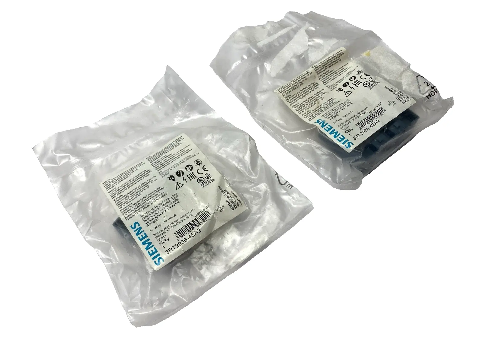 New | in-Stock SIEMENS TERMINAL COVER 3-POLE LOT OF 2 Miscellaneous MRO | Maverick Industrial Sales #1121580