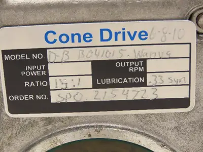 Used CONE DRIVE _UNKNOWN_ Speed Reducers Indiana US | Arrow Industrial #1367901