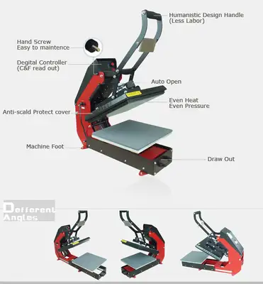 Used _UNKNOWN_ Auto Open T-shirt Heat Press with Slide-out Press Bed Heat Presses Oklahoma US | Wide Image Solutions #1538275