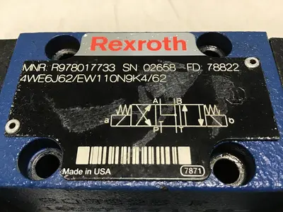 USED REXROTH 4WE6J62/EW110N9K4/62