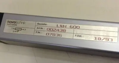 USED NOVOTECHNIK LWH600