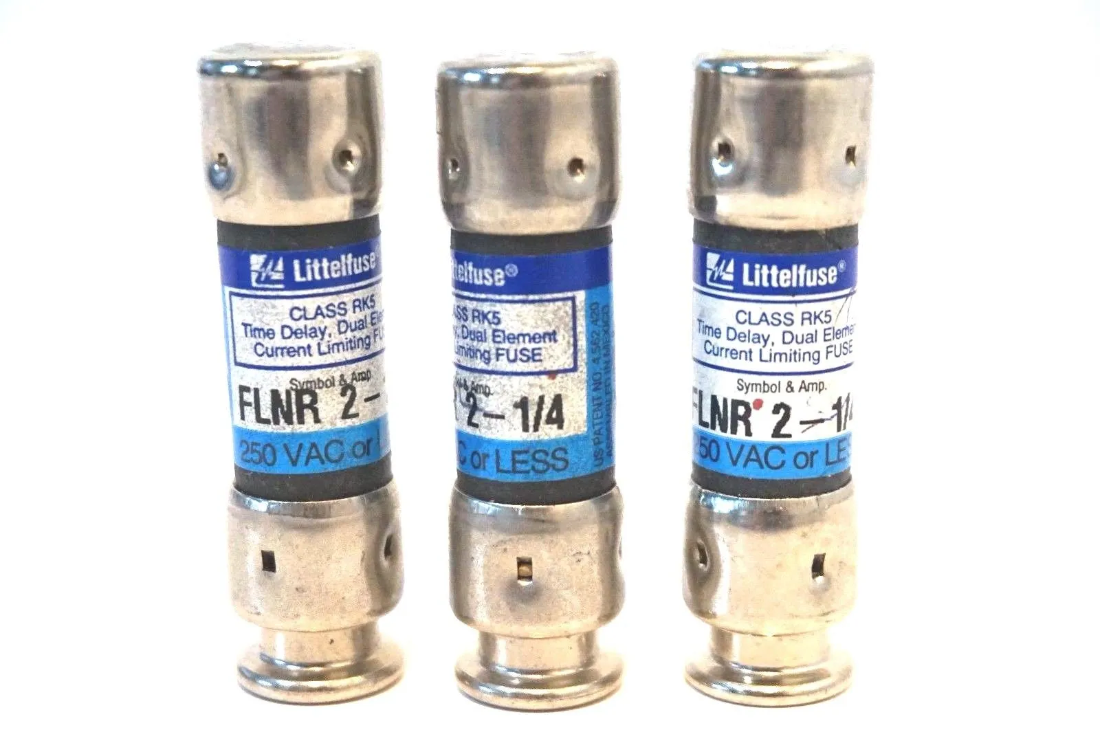 3 NEW LITTELFUSE FLNR-2-1/4 FUSES FLNR214