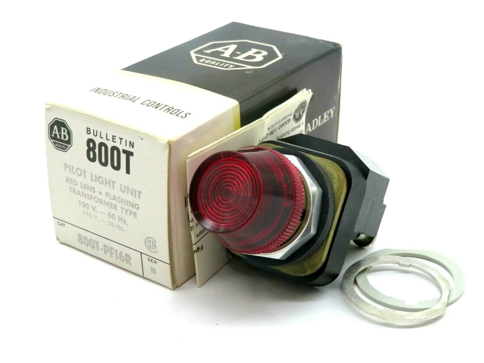NEW ALLEN BRADLEY 800T-PF16R RED LENS PILOT LIGHT SERIES N 800TPF16R
