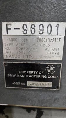 USED 2009 FANUC R-2000iB/210F + R-30iA