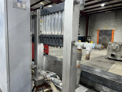 15' Friul Filiere Vacuum Calibration Table, (3) Pompetravaini Vacuum Pumps