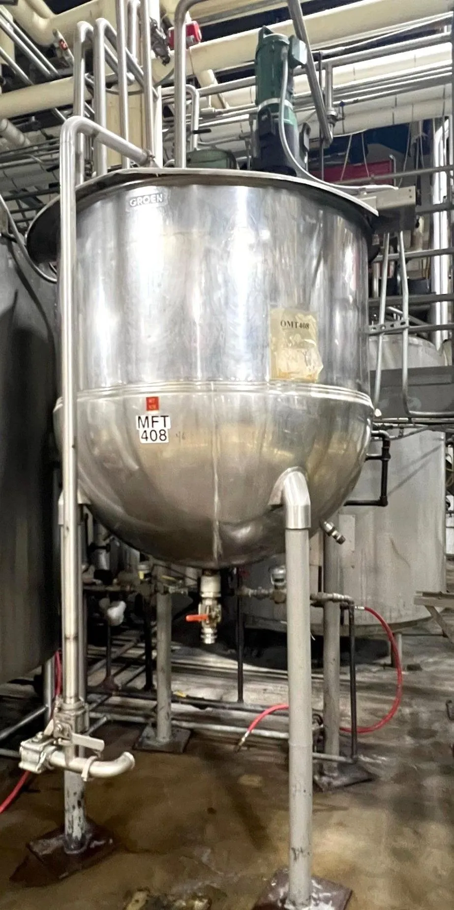 USED GROEN 600 GALLON DOUBLE MOTION MIX KETTLE