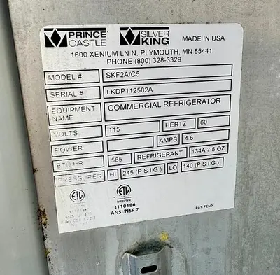 Used SILVER KING _UNKNOWN_ Ice Cream Equipment Ohio US | Palm Beach Restaurant Equipment, LLC #1421311